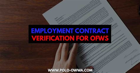 polo london contract verification|How to Verify Employment Contract for OFWs Abroad .